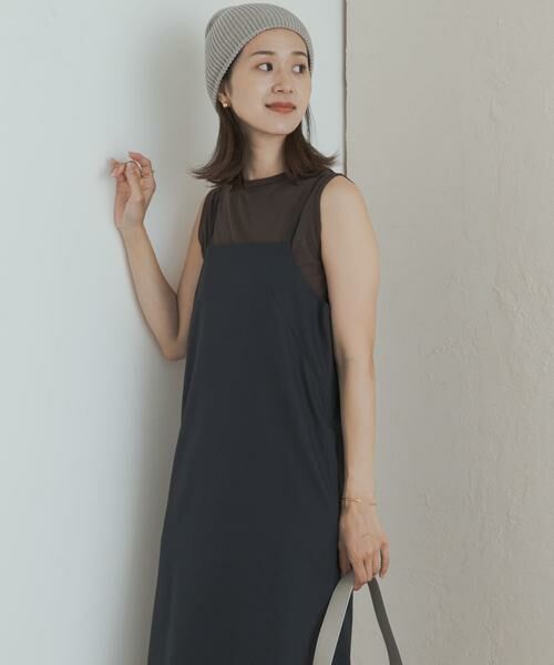 URBAN RESEARCH DOORS / アーバンリサーチ ドアーズ ワンピース | バックVストレートキャミワンピース | 詳細1