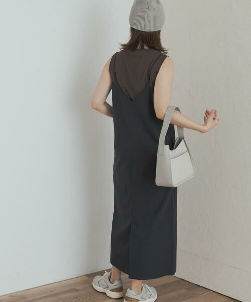 URBAN RESEARCH DOORS / アーバンリサーチ ドアーズ ワンピース | バックVストレートキャミワンピース | 詳細5
