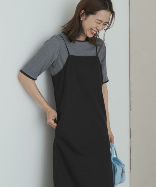 URBAN RESEARCH DOORS / アーバンリサーチ ドアーズ ワンピース | バックVストレートキャミワンピース | 詳細15