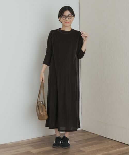 URBAN RESEARCH DOORS / アーバンリサーチ ドアーズ ワンピース | シアーベロアワンピース | 詳細7