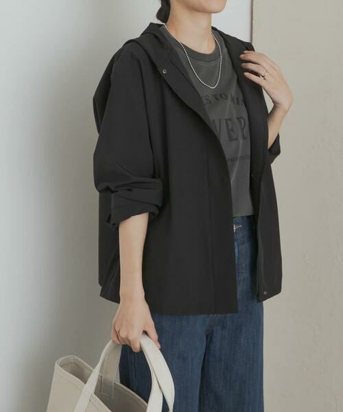 URBAN RESEARCH DOORS/アーバンリサーチ ドアーズ 『UR TECH MoLight』撥水UVカットフードジャケット ブラック M URBAN RESEARCH DOORS/アーバンリサーチ ドアーズ 『UR TECH MoLight』撥水UVカットフードジャケット ブラック M