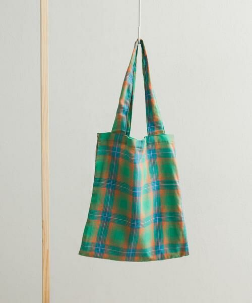 URBAN RESEARCH DOORS/アーバンリサーチ ドアーズ チェック柄トート グリーン one URBAN RESEARCH DOORS/アーバンリサーチ ドアーズ チェック柄トート グリーン one