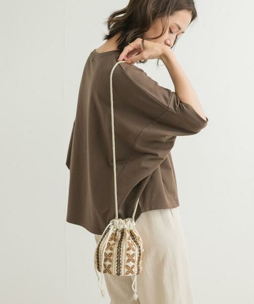 URBAN RESEARCH DOORS / アーバンリサーチ ドアーズ ショルダーバッグ | インドビーズ巾着バッグ | 詳細1