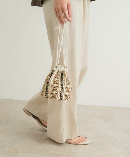 URBAN RESEARCH DOORS / アーバンリサーチ ドアーズ ショルダーバッグ | インドビーズ巾着バッグ | 詳細2