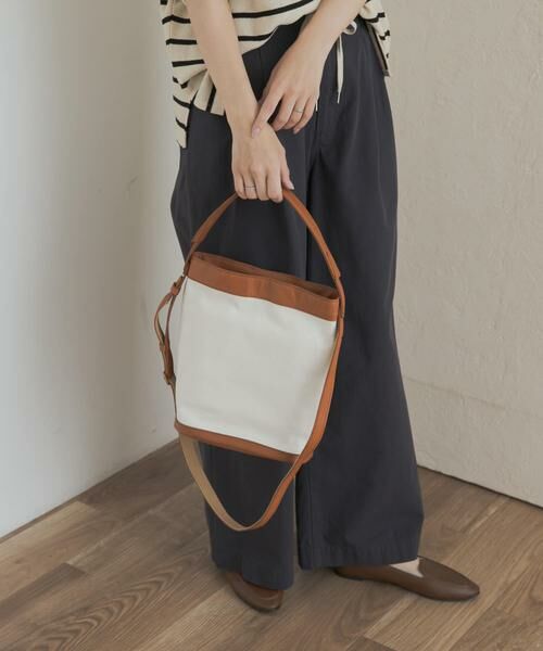URBAN RESEARCH DOORS / アーバンリサーチ ドアーズ ショルダーバッグ | キャンバスコンビレザーバッグ | 詳細1