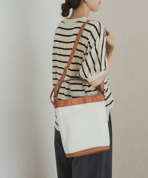 URBAN RESEARCH DOORS / アーバンリサーチ ドアーズ ショルダーバッグ | キャンバスコンビレザーバッグ | 詳細2