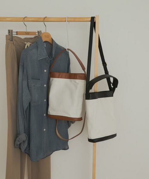 URBAN RESEARCH DOORS / アーバンリサーチ ドアーズ ショルダーバッグ | キャンバスコンビレザーバッグ | 詳細5