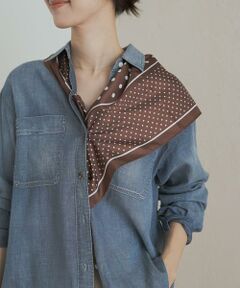 URBAN RESEARCH DOORS / アーバンリサーチ ドアーズ バンダナ・スカーフ | 大判ドットスカーフ