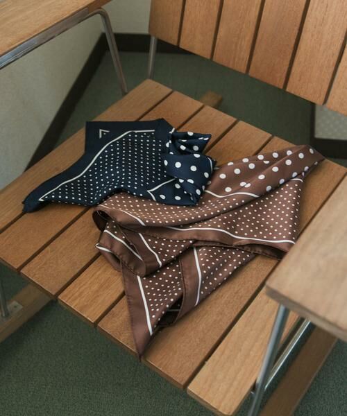 URBAN RESEARCH DOORS / アーバンリサーチ ドアーズ バンダナ・スカーフ | 大判ドットスカーフ | 詳細2