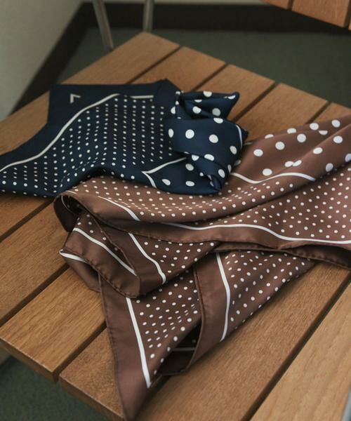 URBAN RESEARCH DOORS / アーバンリサーチ ドアーズ バンダナ・スカーフ | 大判ドットスカーフ | 詳細3