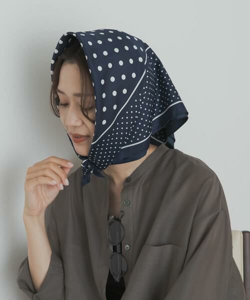URBAN RESEARCH DOORS / アーバンリサーチ ドアーズ バンダナ・スカーフ | 大判ドットスカーフ | 詳細6