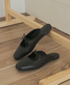 URBAN RESEARCH DOORS / アーバンリサーチ ドアーズ サンダル | スクエアトゥリボンミュール