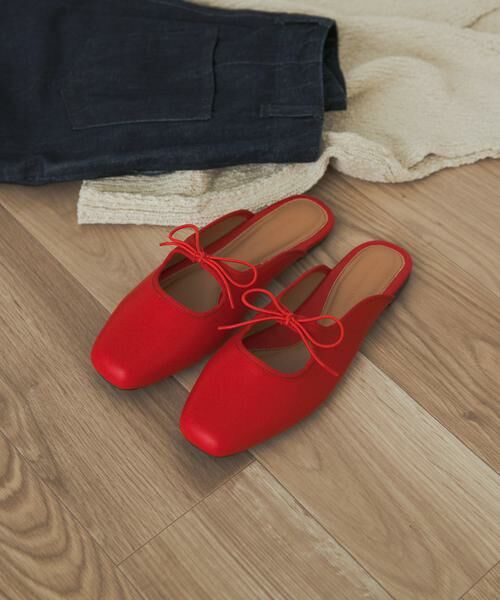 URBAN RESEARCH DOORS / アーバンリサーチ ドアーズ サンダル | スクエアトゥリボンミュール | 詳細2