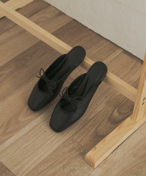 URBAN RESEARCH DOORS / アーバンリサーチ ドアーズ サンダル | スクエアトゥリボンミュール | 詳細8