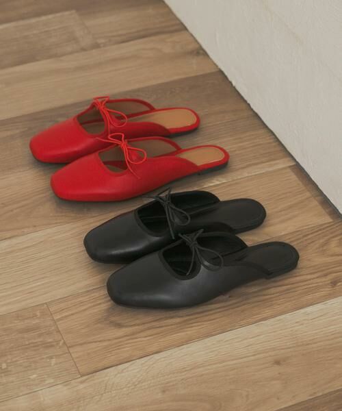 URBAN RESEARCH DOORS / アーバンリサーチ ドアーズ サンダル | スクエアトゥリボンミュール | 詳細9