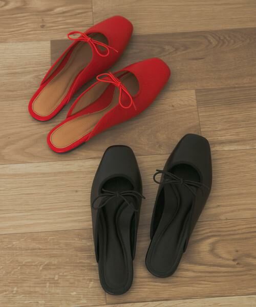 URBAN RESEARCH DOORS / アーバンリサーチ ドアーズ サンダル | スクエアトゥリボンミュール | 詳細10