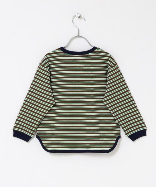 URBAN RESEARCH DOORS / アーバンリサーチ ドアーズ トップス | 『WEB/一部店舗限定サイズ』ワッフルボーダーロングTシャツ(KIDS) | 詳細10