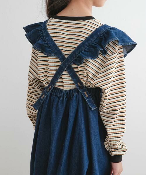 URBAN RESEARCH DOORS / アーバンリサーチ ドアーズ トップス | 『WEB/一部店舗限定サイズ』ワッフルボーダーロングTシャツ(KIDS) | 詳細23