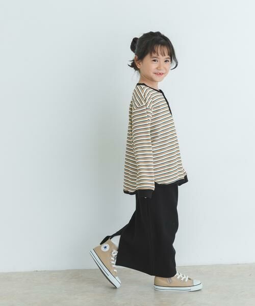 URBAN RESEARCH DOORS / アーバンリサーチ ドアーズ トップス | 『WEB/一部店舗限定サイズ』ワッフルボーダーロングTシャツ(KIDS) | 詳細21