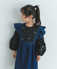 URBAN RESEARCH DOORS / アーバンリサーチ ドアーズ トップス | フラワー刺繍袖ボリュームブラウス(KIDS)