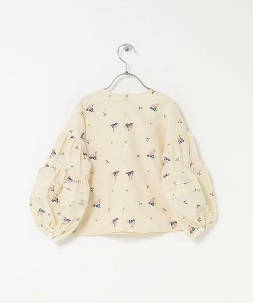 URBAN RESEARCH DOORS / アーバンリサーチ ドアーズ トップス | フラワー刺繍袖ボリュームブラウス(KIDS) | 詳細10