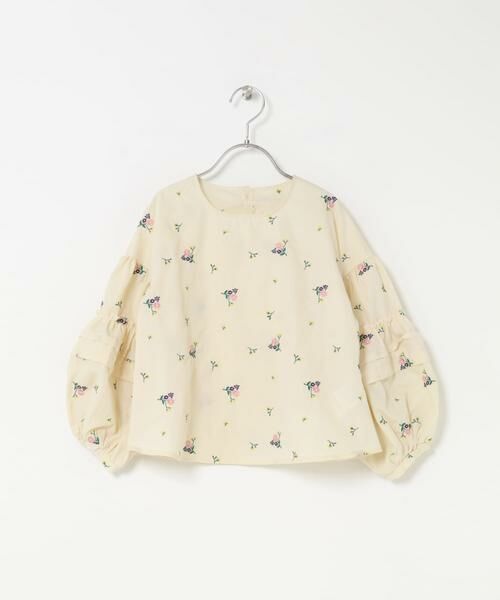 URBAN RESEARCH DOORS / アーバンリサーチ ドアーズ トップス | フラワー刺繍袖ボリュームブラウス(KIDS) | 詳細7