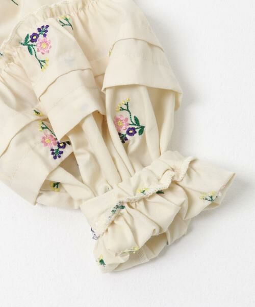 URBAN RESEARCH DOORS / アーバンリサーチ ドアーズ トップス | フラワー刺繍袖ボリュームブラウス(KIDS) | 詳細9