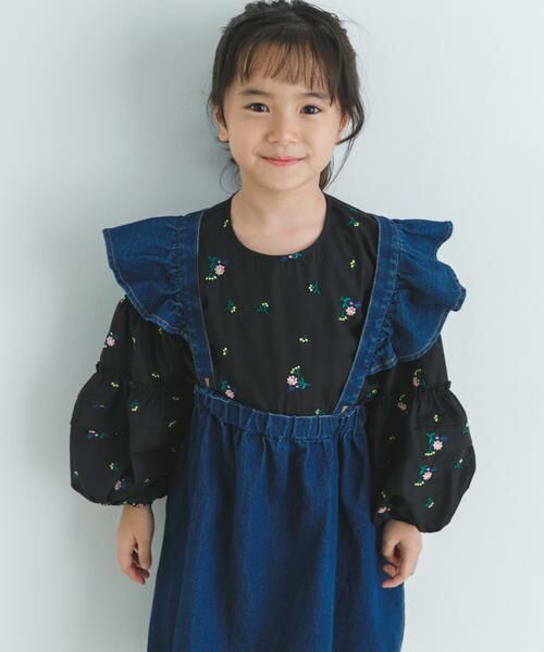 URBAN RESEARCH DOORS / アーバンリサーチ ドアーズ トップス | フラワー刺繍袖ボリュームブラウス(KIDS) | 詳細14