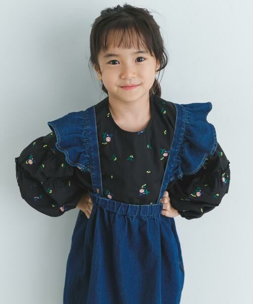 URBAN RESEARCH DOORS / アーバンリサーチ ドアーズ トップス | フラワー刺繍袖ボリュームブラウス(KIDS) | 詳細15