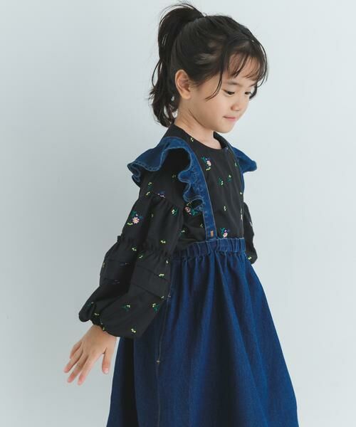 URBAN RESEARCH DOORS / アーバンリサーチ ドアーズ トップス | フラワー刺繍袖ボリュームブラウス(KIDS) | 詳細16