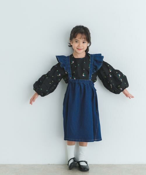 URBAN RESEARCH DOORS / アーバンリサーチ ドアーズ トップス | フラワー刺繍袖ボリュームブラウス(KIDS) | 詳細17