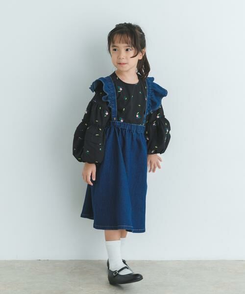 URBAN RESEARCH DOORS / アーバンリサーチ ドアーズ トップス | フラワー刺繍袖ボリュームブラウス(KIDS) | 詳細19