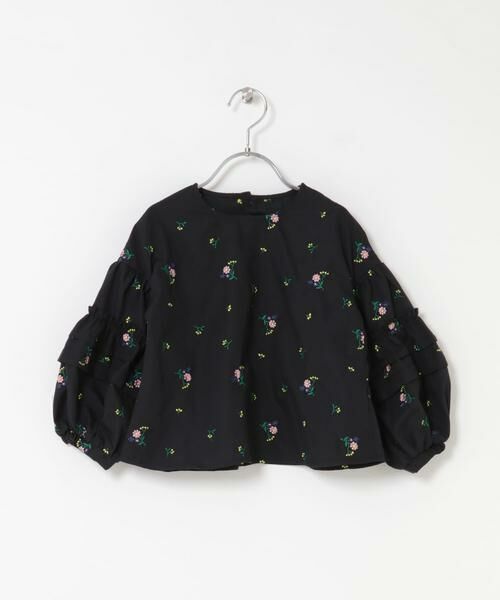 URBAN RESEARCH DOORS / アーバンリサーチ ドアーズ トップス | フラワー刺繍袖ボリュームブラウス(KIDS) | 詳細22