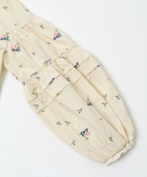 URBAN RESEARCH DOORS / アーバンリサーチ ドアーズ トップス | 『WEB/一部店舗限定』フラワー刺繍袖ボリュームブラウス(KIDS) | 詳細8