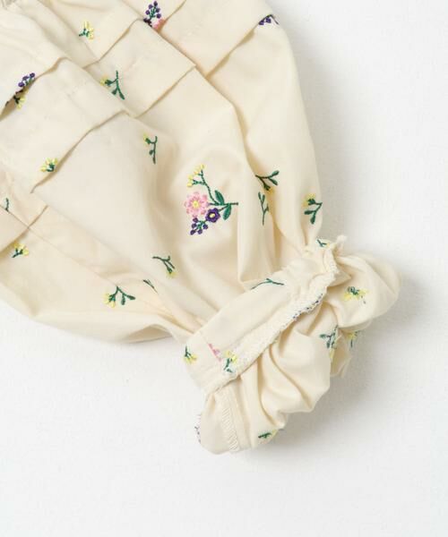 URBAN RESEARCH DOORS / アーバンリサーチ ドアーズ トップス | 『WEB/一部店舗限定』フラワー刺繍袖ボリュームブラウス(KIDS) | 詳細9