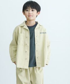 URBAN RESEARCH DOORS / アーバンリサーチ ドアーズ トップス | 『WEB/一部店舗限定サイズ』 『セットアップ対応』 オープンカラーロゴ刺繍シャツ(KIDS)