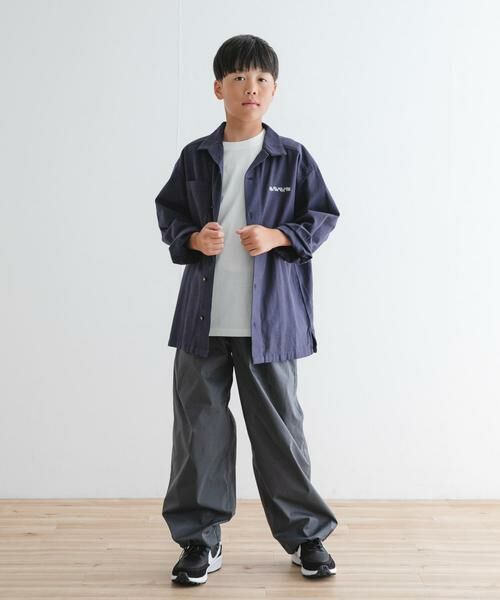 URBAN RESEARCH DOORS / アーバンリサーチ ドアーズ トップス | 『WEB/一部店舗限定サイズ』 『セットアップ対応』 オープンカラーロゴ刺繍シャツ(KIDS) | 詳細11