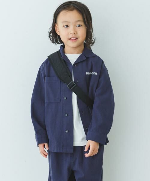 URBAN RESEARCH DOORS / アーバンリサーチ ドアーズ トップス | 『WEB/一部店舗限定サイズ』 『セットアップ対応』 オープンカラーロゴ刺繍シャツ(KIDS) | 詳細3