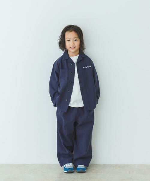 URBAN RESEARCH DOORS / アーバンリサーチ ドアーズ トップス | 『WEB/一部店舗限定サイズ』 『セットアップ対応』 オープンカラーロゴ刺繍シャツ(KIDS) | 詳細5