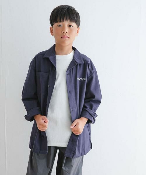 URBAN RESEARCH DOORS / アーバンリサーチ ドアーズ トップス | 『WEB/一部店舗限定サイズ』 『セットアップ対応』 オープンカラーロゴ刺繍シャツ(KIDS) | 詳細8