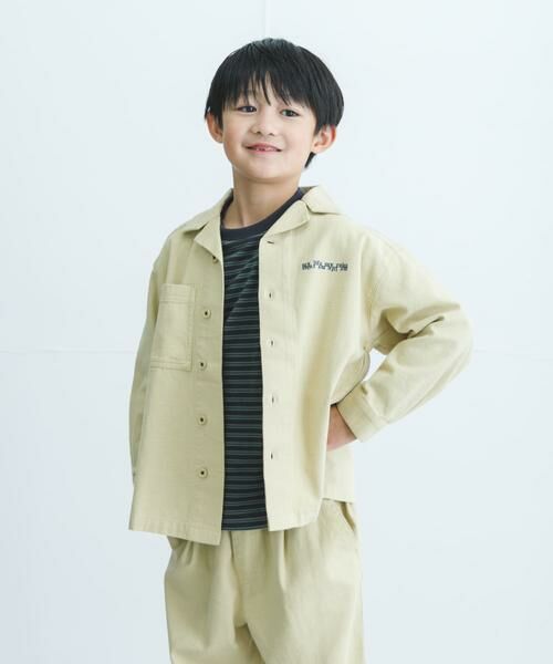 URBAN RESEARCH DOORS / アーバンリサーチ ドアーズ トップス | 『WEB/一部店舗限定サイズ』 『セットアップ対応』 オープンカラーロゴ刺繍シャツ(KIDS) | 詳細21