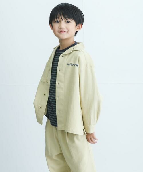 URBAN RESEARCH DOORS / アーバンリサーチ ドアーズ トップス | 『WEB/一部店舗限定サイズ』 『セットアップ対応』 オープンカラーロゴ刺繍シャツ(KIDS) | 詳細22