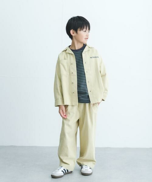 URBAN RESEARCH DOORS / アーバンリサーチ ドアーズ トップス | 『WEB/一部店舗限定サイズ』 『セットアップ対応』 オープンカラーロゴ刺繍シャツ(KIDS) | 詳細24