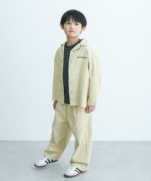 URBAN RESEARCH DOORS / アーバンリサーチ ドアーズ トップス | 『WEB/一部店舗限定サイズ』 『セットアップ対応』 オープンカラーロゴ刺繍シャツ(KIDS) | 詳細25