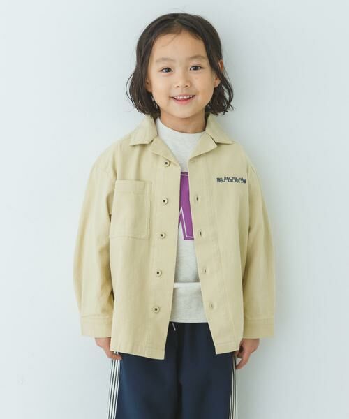 URBAN RESEARCH DOORS / アーバンリサーチ ドアーズ トップス | 『WEB/一部店舗限定サイズ』 『セットアップ対応』 オープンカラーロゴ刺繍シャツ(KIDS) | 詳細26