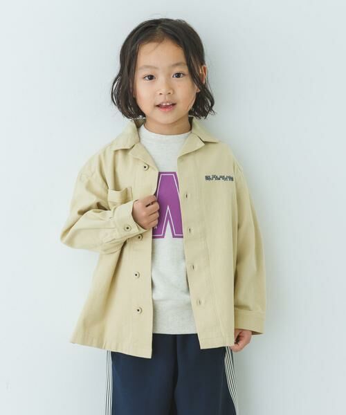 URBAN RESEARCH DOORS / アーバンリサーチ ドアーズ トップス | 『WEB/一部店舗限定サイズ』 『セットアップ対応』 オープンカラーロゴ刺繍シャツ(KIDS) | 詳細27