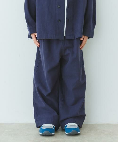 URBAN RESEARCH DOORS / アーバンリサーチ ドアーズ パンツ | 『WEB/一部店舗限定サイズ』 『セットアップ対応』 イージーストレートパンツ(KIDS) | 詳細1