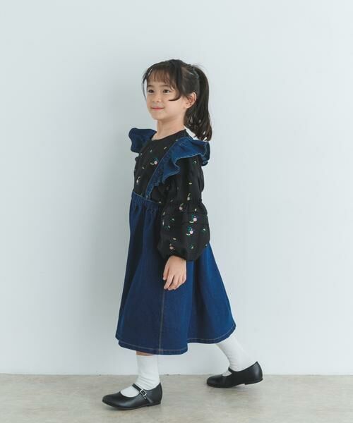 URBAN RESEARCH DOORS / アーバンリサーチ ドアーズ ワンピース | 『WEB/一部店舗限定サイズ』2WAYフリルジャンパースカート(KIDS) | 詳細3