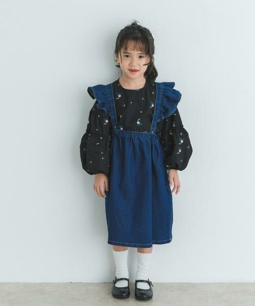 URBAN RESEARCH DOORS / アーバンリサーチ ドアーズ ワンピース | 『WEB/一部店舗限定サイズ』2WAYフリルジャンパースカート(KIDS) | 詳細5