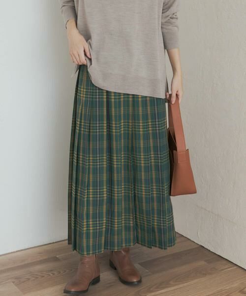 URBAN RESEARCH DOORS / アーバンリサーチ ドアーズ スカート | 『一部WEB限定カラー』チェックプリーツスカート | 詳細10